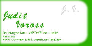 judit voross business card